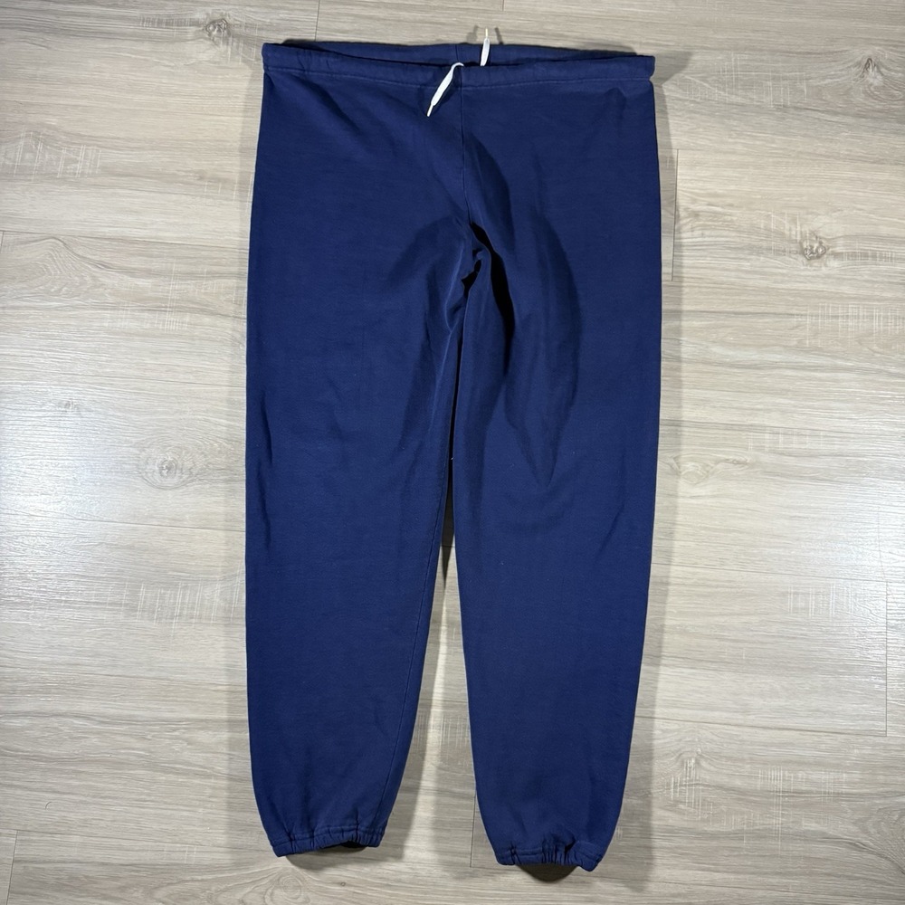 Vintage Russell Athletic Sweatpants Adult M Navy Blue Fleece Jogger Made In‎ USA
